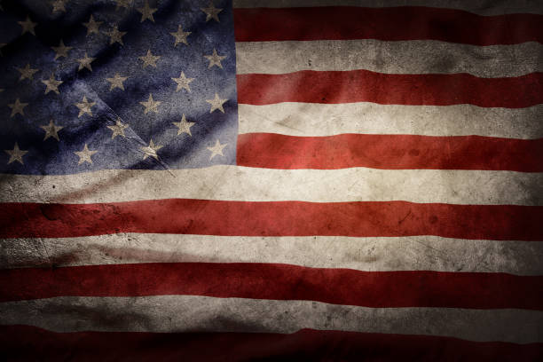 istock Grunge American flag 1802519136