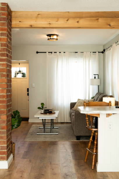 istock Livingroom of a tiny house, 1802529332