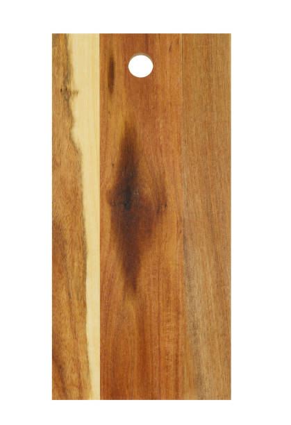 istock Wooden cutting board isolated on white background 1802536315
