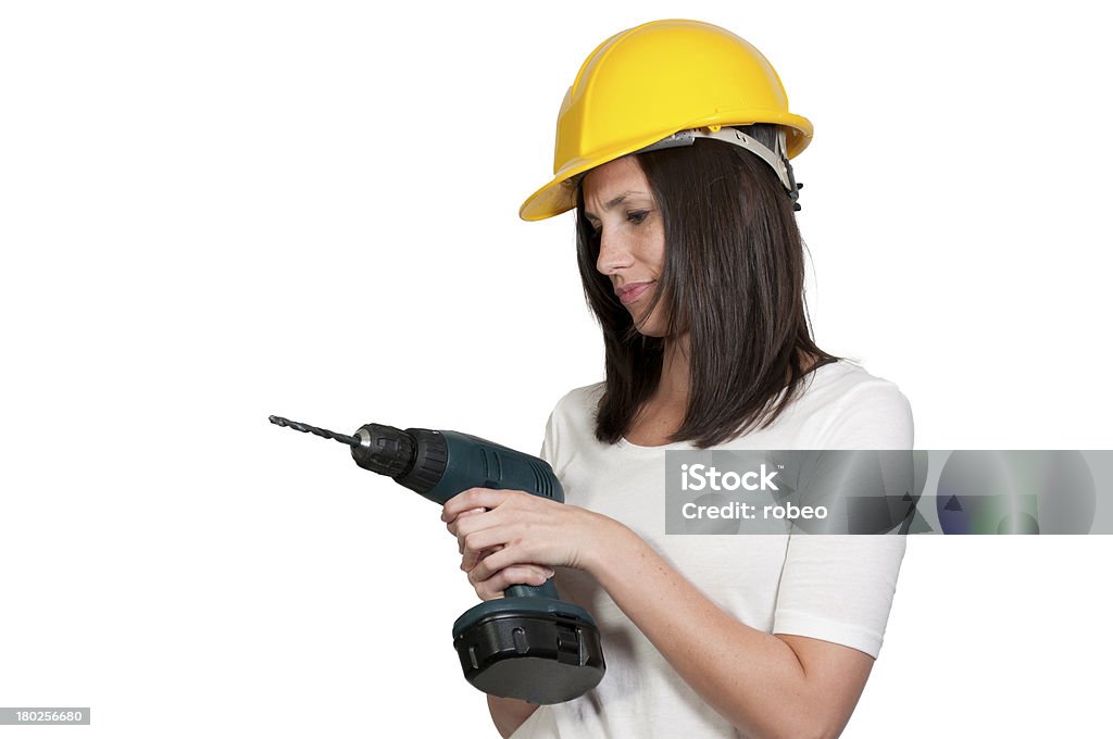 Feminino Trabalhador de Construção - Foto de stock de Adulto royalty-free