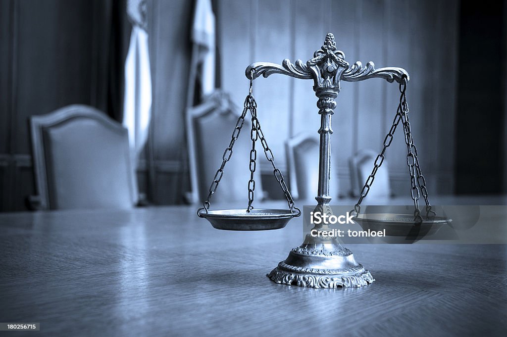 装飾を施したうろこの正義の法廷 - 正義の天秤のロイヤリティフリーストックフォト