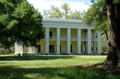 A beautiful example of an  old antebellum mansion built in the classic revival style of architecture