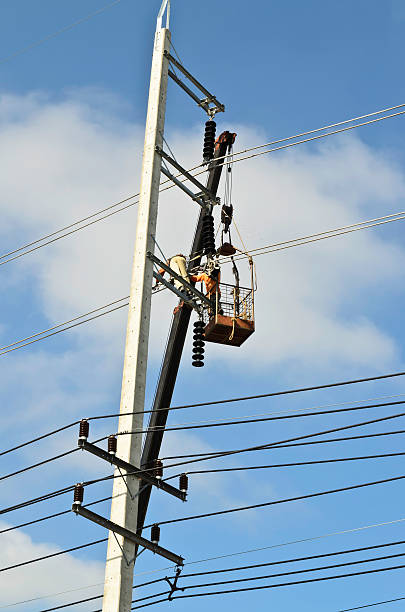 istock Electrical repairs by electricians 180259654