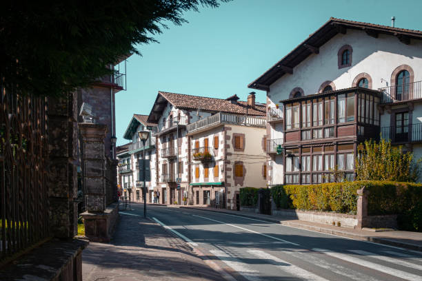 istock Elizondo street from the river. Navarre. Spain. 1802619193