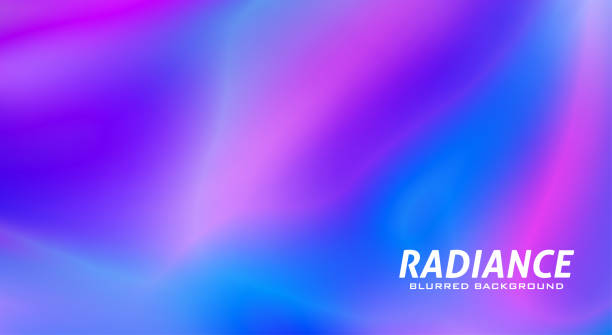Radiance. Blurred background with neon blue and purple color spots. Wallpaper with gradient Radiance. Abstract blurred background with neon blue and purple color spots. Vector graphic wallpaper with gradient pics of a dodgers stock illustrations