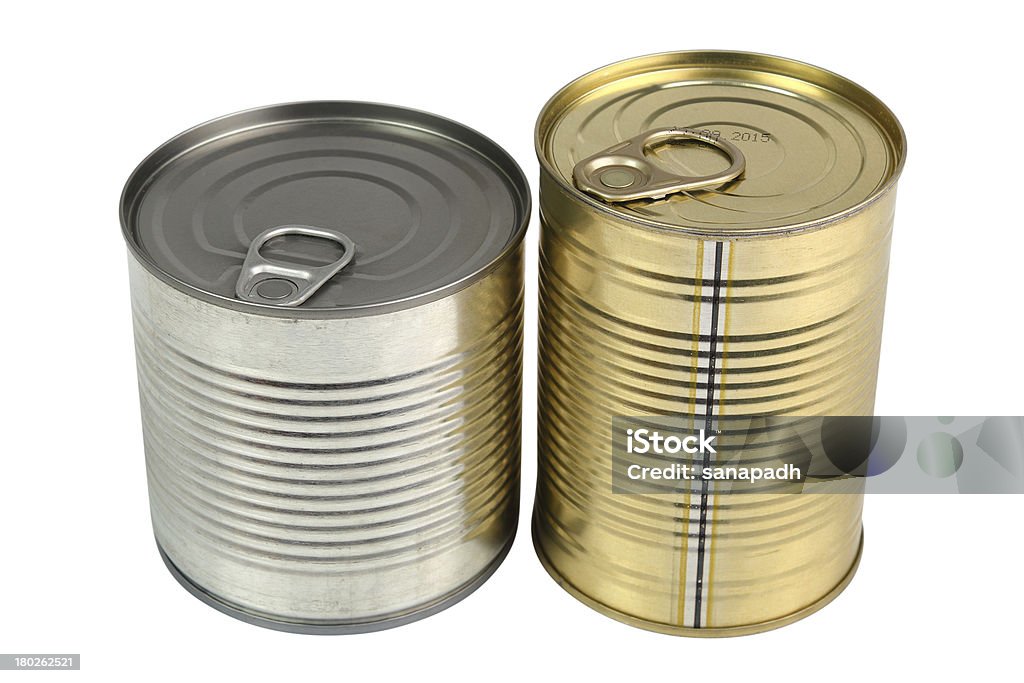 News can Tin can. Isolated with clipping path. Airtight Stock Photo