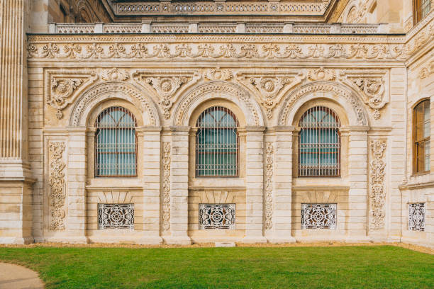The outdoor of Dolmabahce palace in Istanbul, Turkey, October 2023