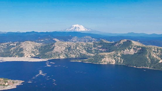 Stand in awe of the timeless beauty of Mount St. Helens, an iconic peak that has become a symbol of resilience and natural wonder in the Cascade Range.