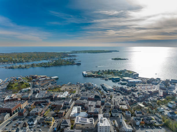istock Fall 2023 aerial image in Gloucester, Massachusetts, MA, USA. 1802739057