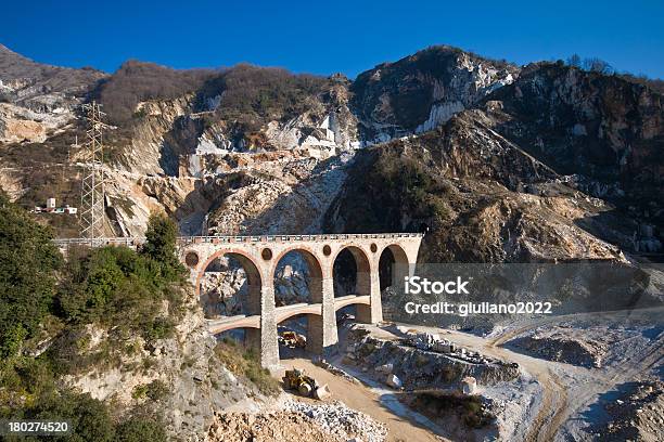 Carrara Marble Quarry Ponti Di Vara Stock Photo - Download Image Now - Carrara, Quarry, Built Structure