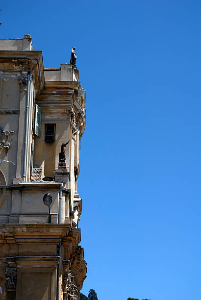 old building detail stock photo