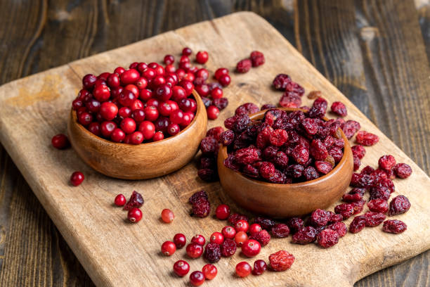 istock Dried red cranberries with sugar syrup 1802838598