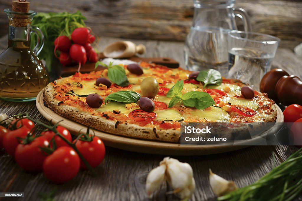 Pizza Baked Stock Photo
