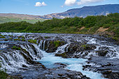 Bruarfoss waterfall, along the Golden Circle area of Iceland
