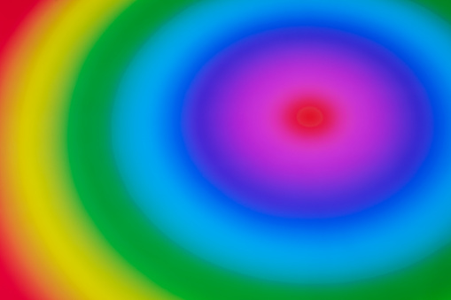 Multicolored gradient circles. Abstract radial background.