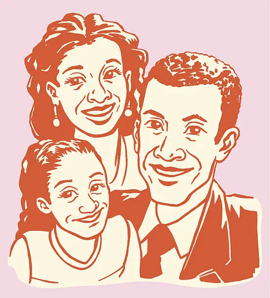 Vector illustration of Family Picture