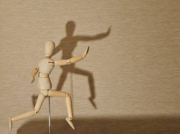 istock Shadow of a Figure in movement 1802929916