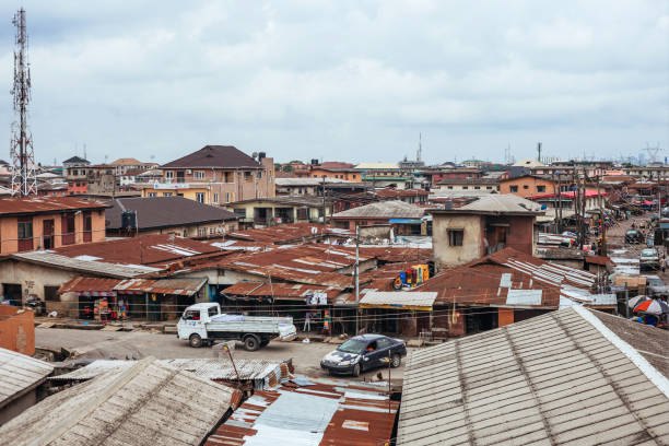 Lagos, Nigeria. Surulere district. stock photo