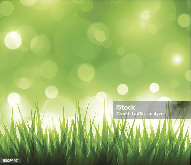 Green Gras Stock Vektor Art und mehr Bilder von Bildhintergrund - Bildhintergrund, Feld, Frische