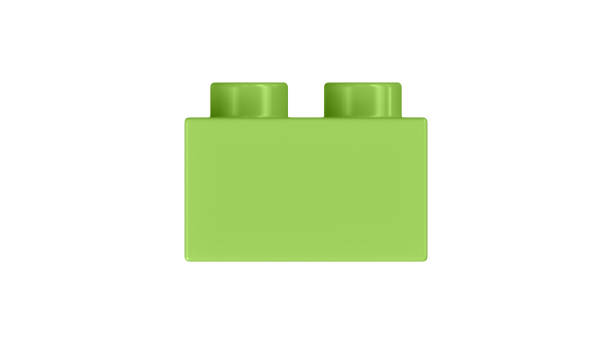 istock Celery Green Toy Block Isolated on a White Background. 1802990774