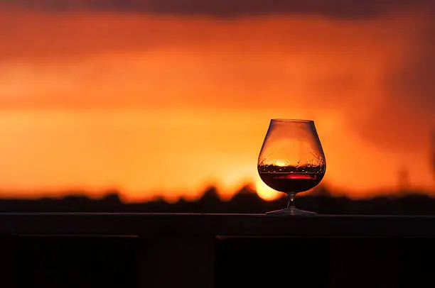 Calvados in a sunset