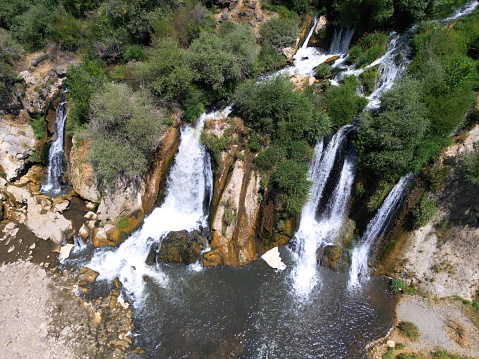 Muradiye waterfall. Van city Turkey