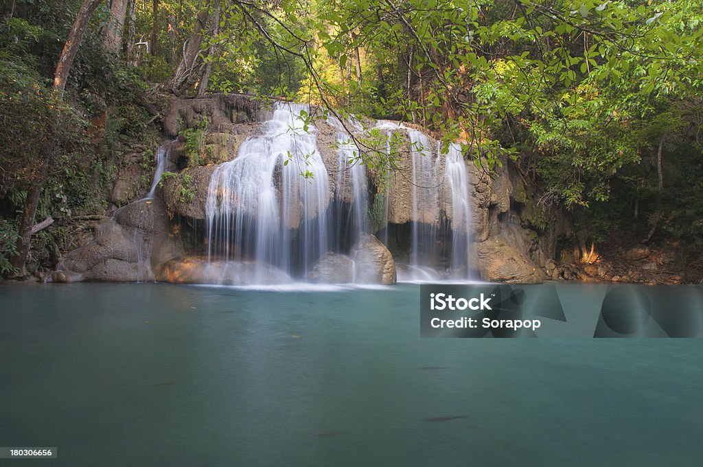 Erawan Wasserfall in Kanchanaburi, Thailand - Lizenzfrei Bach Stock-Foto