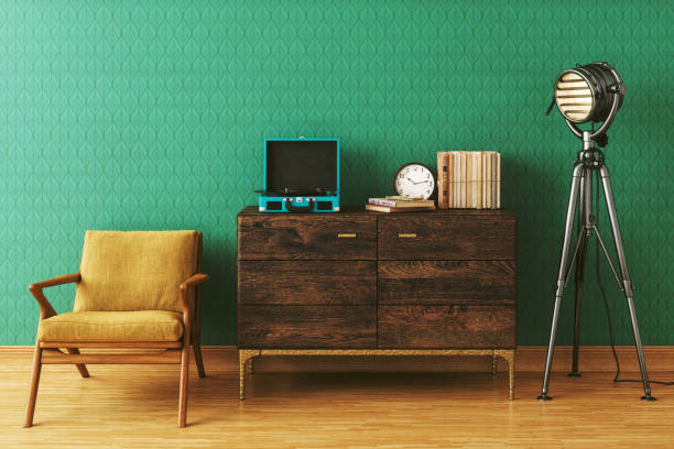 istock Retro Living Room 1803077664