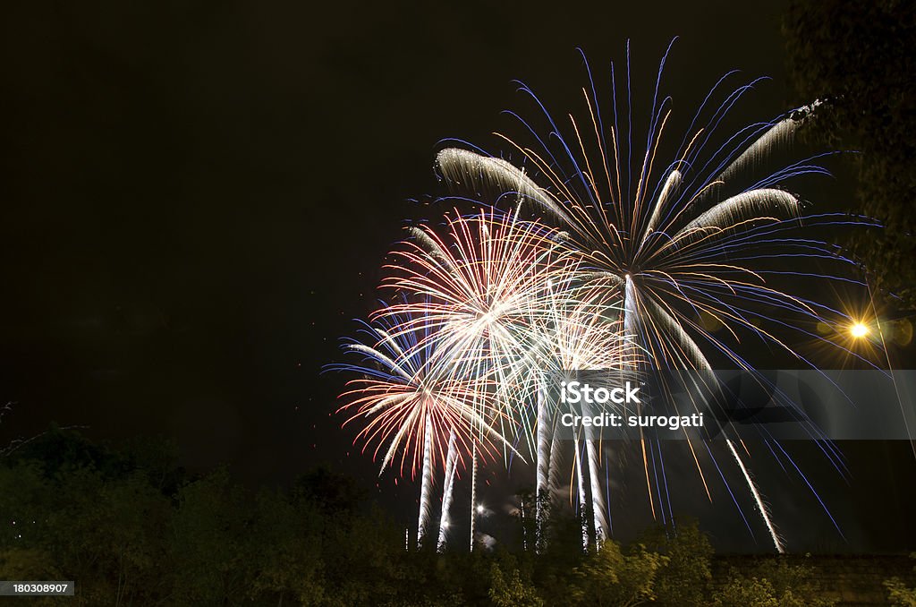 Firewroks Fireworks Arts Culture and Entertainment Stock Photo