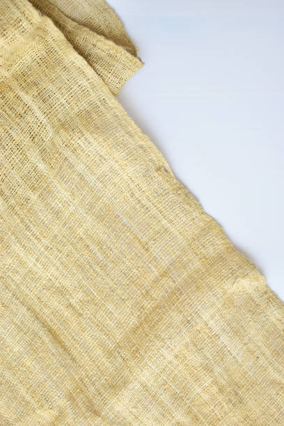 istock torn sackcloth isolated on white background, burlap fabric texture for design 1803174453