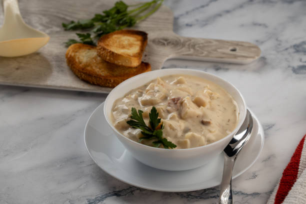 istock Cream soup with potato 1803211812