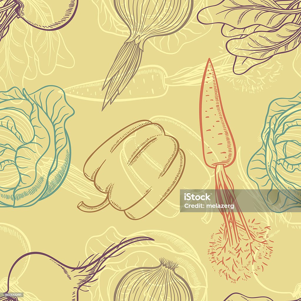 Fondo con verduras - arte vectorial de Alimento libre de derechos