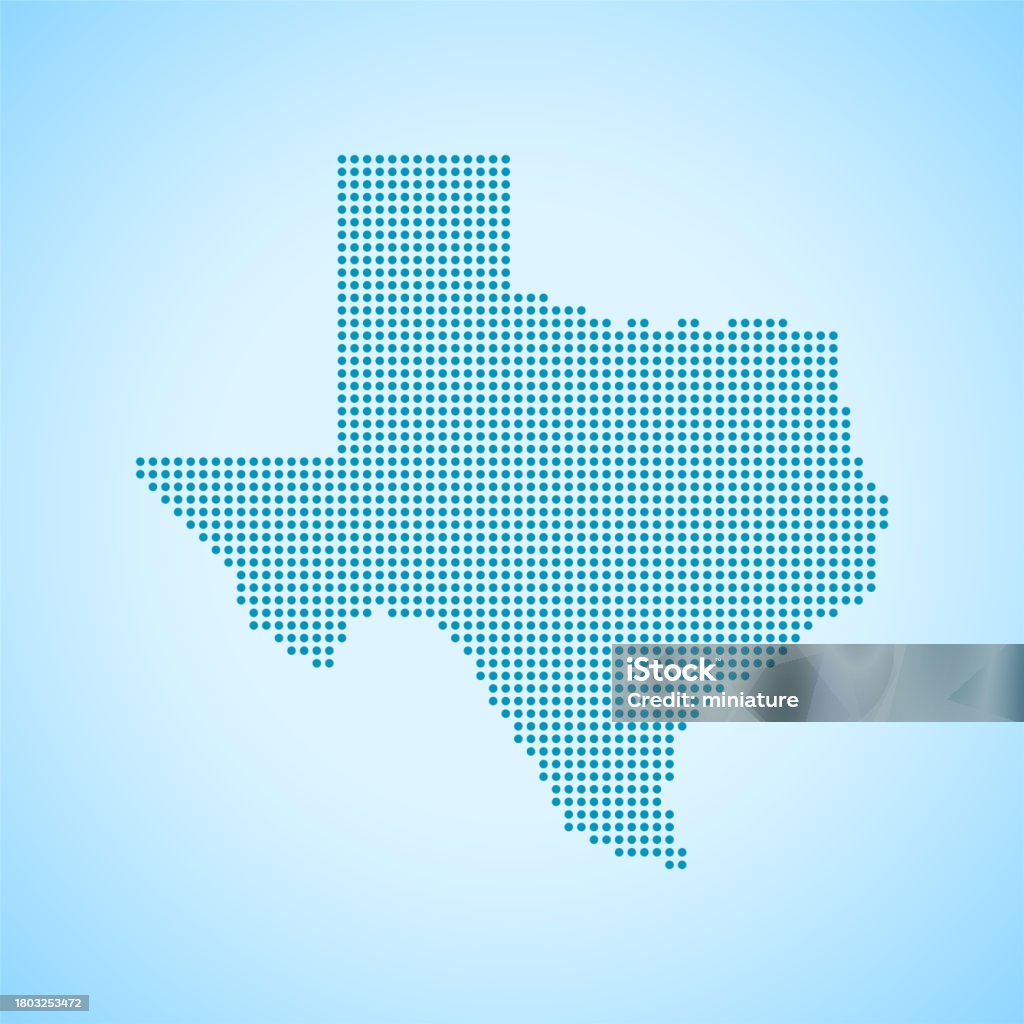 Texas Map Style Texas Map Stock Illustration - Download Image Now - Abstract, American ...