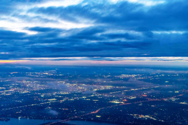 istock Aerial view Montreal at night, Canada 1803279273