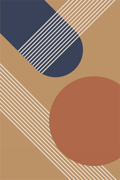 istock Abstract Poster, Mid Century Modern, Colorful Prints, Geometric Art Print 1803288301