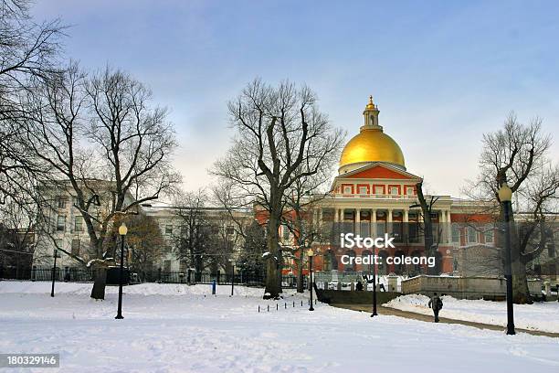 Бостон Winter — стоковые фотографии и другие картинки Архитектура - Архитектура, Асфальт, Без людей