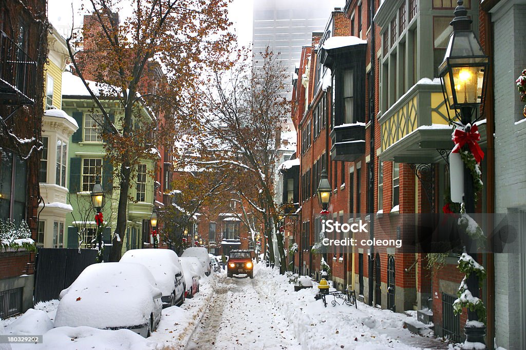Boston en hiver - Photo de Architecture libre de droits