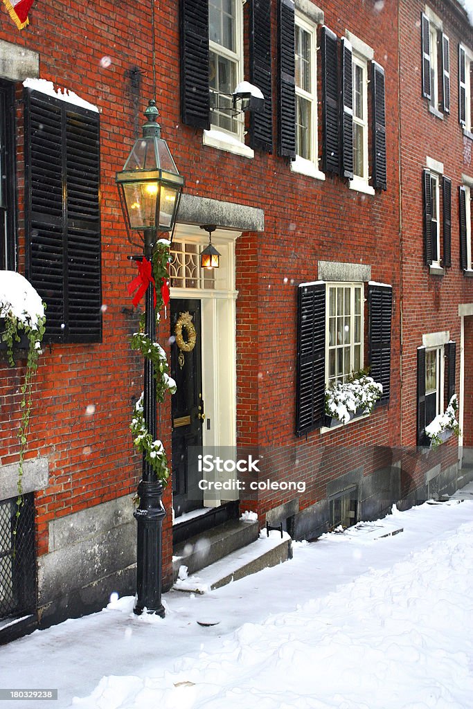 Boston Winter Stock image of a snowing winter at Boston, Massachusetts, USA Acorn Stock Photo