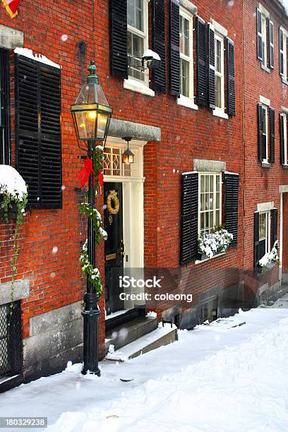 Boston Winter Stock Photo - Download Image Now - Acorn, Architecture, Asphalt