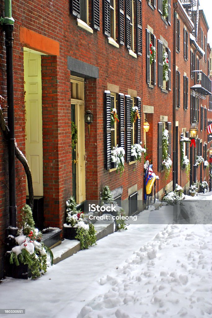 De Boston invierno - Foto de stock de Adoquinado libre de derechos