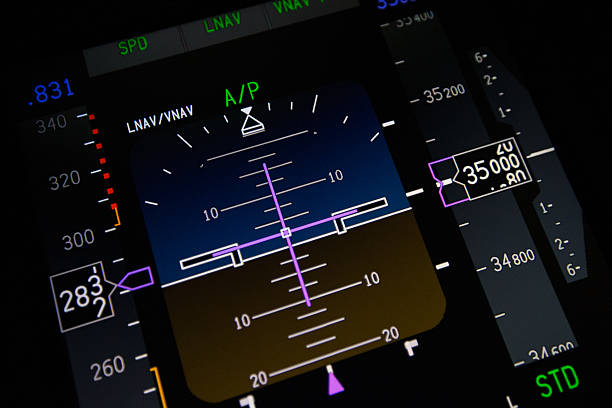 avions gros plan des instruments - cockpit airplane aerospace industry control photos et images de collection