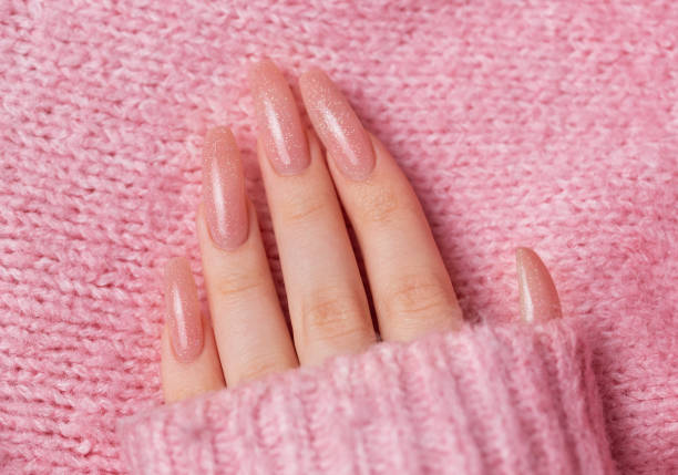 istock Female hands with beautiful manicure 1803347770