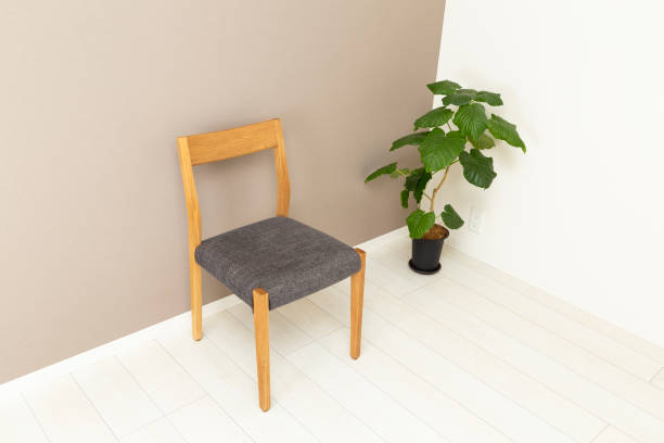 istock chair placed in front of the wall 1803352006