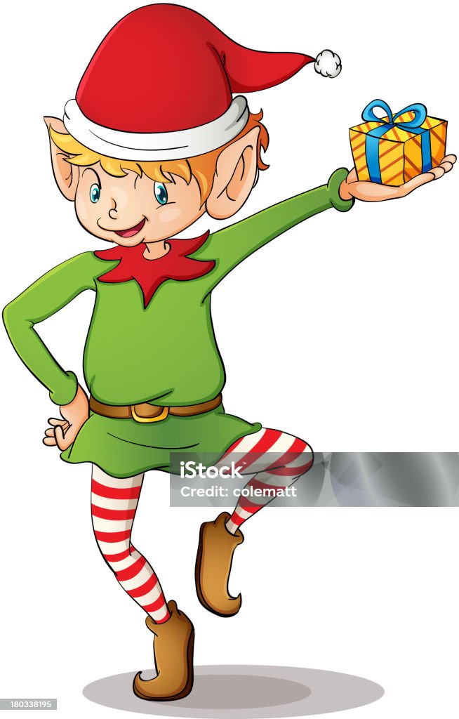 Christmas elf Boys stock vector