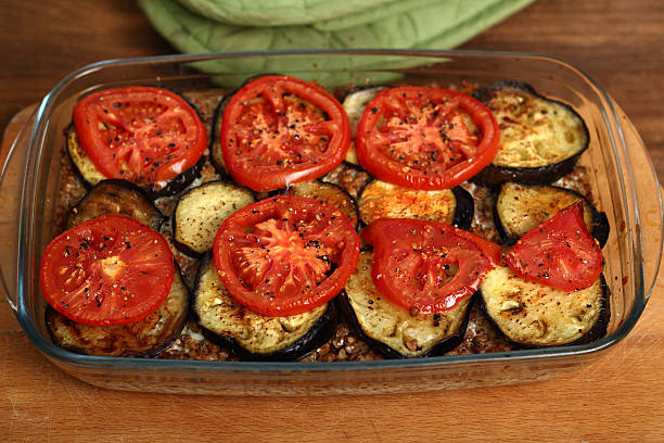 istock Roasted Eggplant with Tomato and Buckwheat Groats 180339800