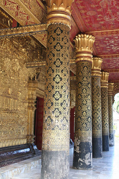 istock Columns of Wat Mai Temple 180340675