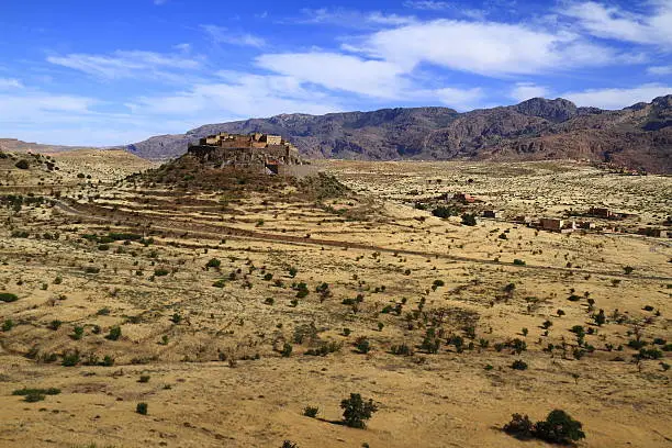 Kasbah Tizourgane in Anti-Atlas Mountains, Morocco