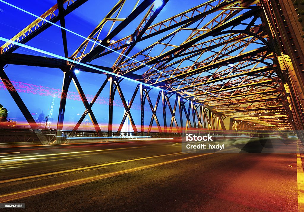 Исторический мост в Шанхае - Стоковые фото Абстрактный роялти-фри