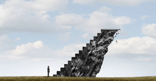 Consumer Scam Consumer Scams and false promise and deceptive advertising to fool a person in believing fake opportunities leading to nowhere as a dead end or futile journey. multi level marketing stock pictures, royalty-free photos & images