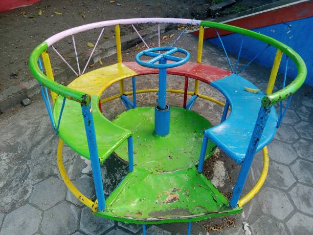istock Close up of colorful playground 1803545211